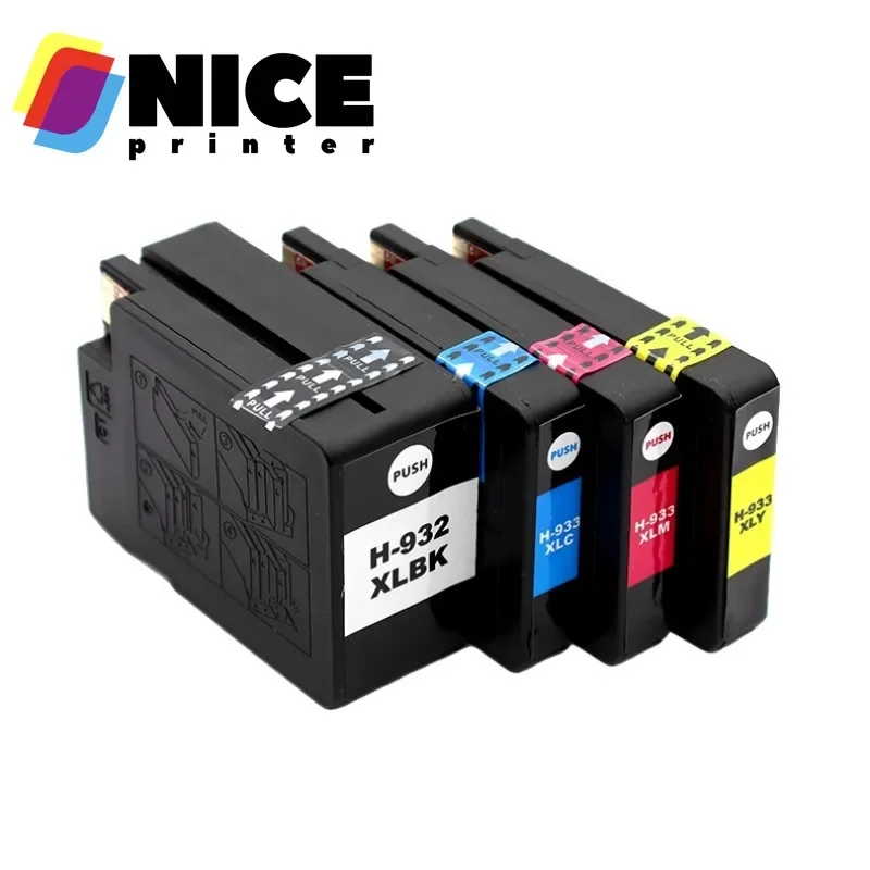 1Set 932 933 932XL 933XL Ink Cartridge for HP Officejet 7110 6100 6600 7510 7512 7612 7610 7612 Printer Free Shipping