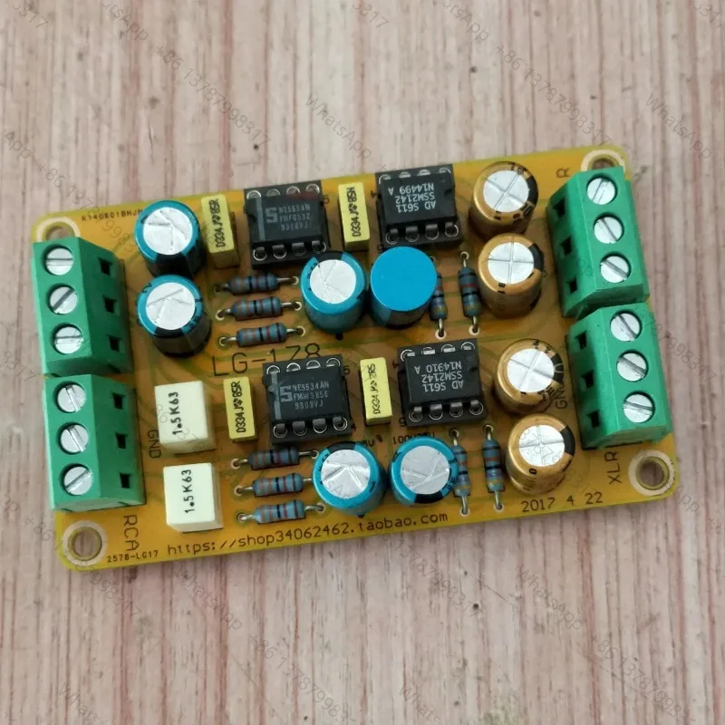 SSM2142 conversion board unbalanced RCA rotation balanced XLR output 178