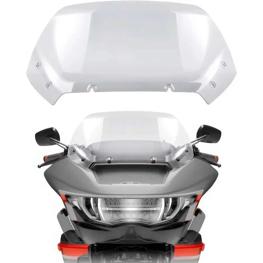 

12 Clear Wave Windshield Windscreen Wind Splitter for Harley CVO Road Glide FLTRXSE CVO Road Glide ST FLTRXSTSE Road Glide FLTR