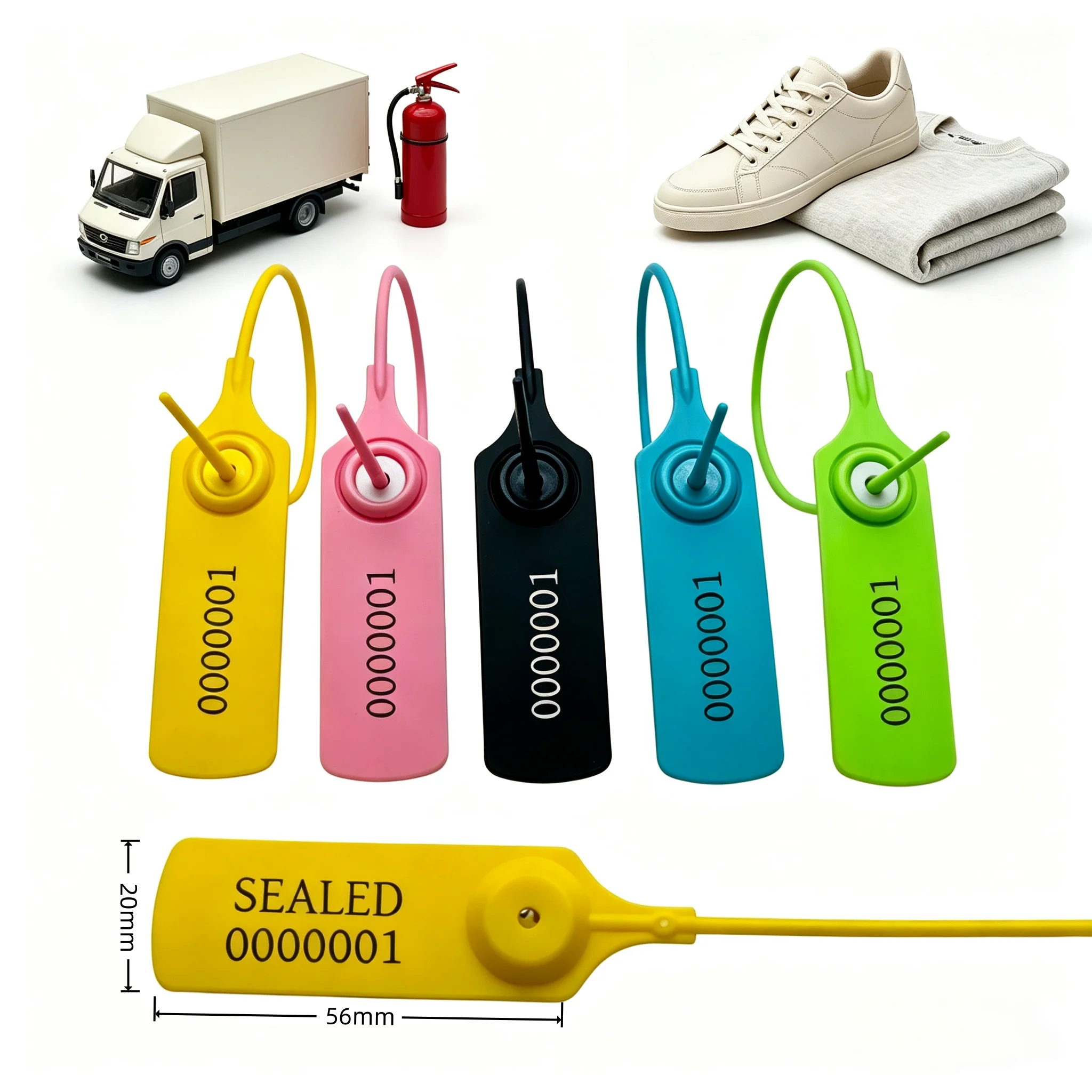 100Pcs Custom Garment Security Tags, Print Logo Plastic Anti-theft Seals, Shoes Bags Hang Labels, Boutique Clothing Authentic Ta