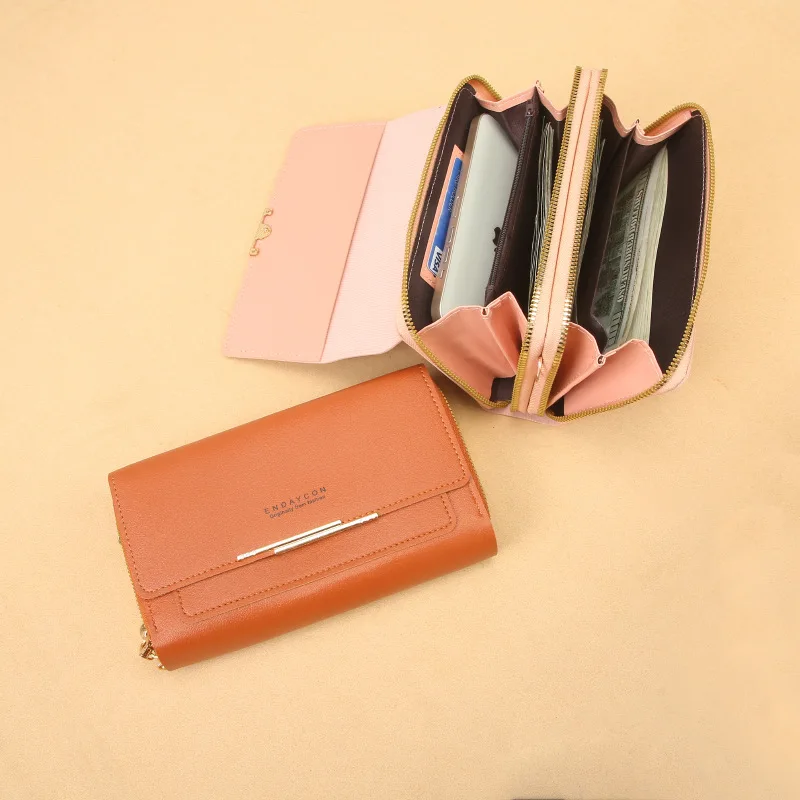 Damen-Geldbörse Koreanische Handtasche Multi-Kartenfach Große Kapazität Casual Schultertasche Handytasche Modischer Neuer Stil – Detail 5