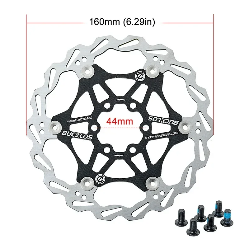 160mm Mountain Bike Brake Rotor 180mm Bicycle Floating Disc Brake Pads 203mm Ultralight MTB Disc Brake Cycling Parts