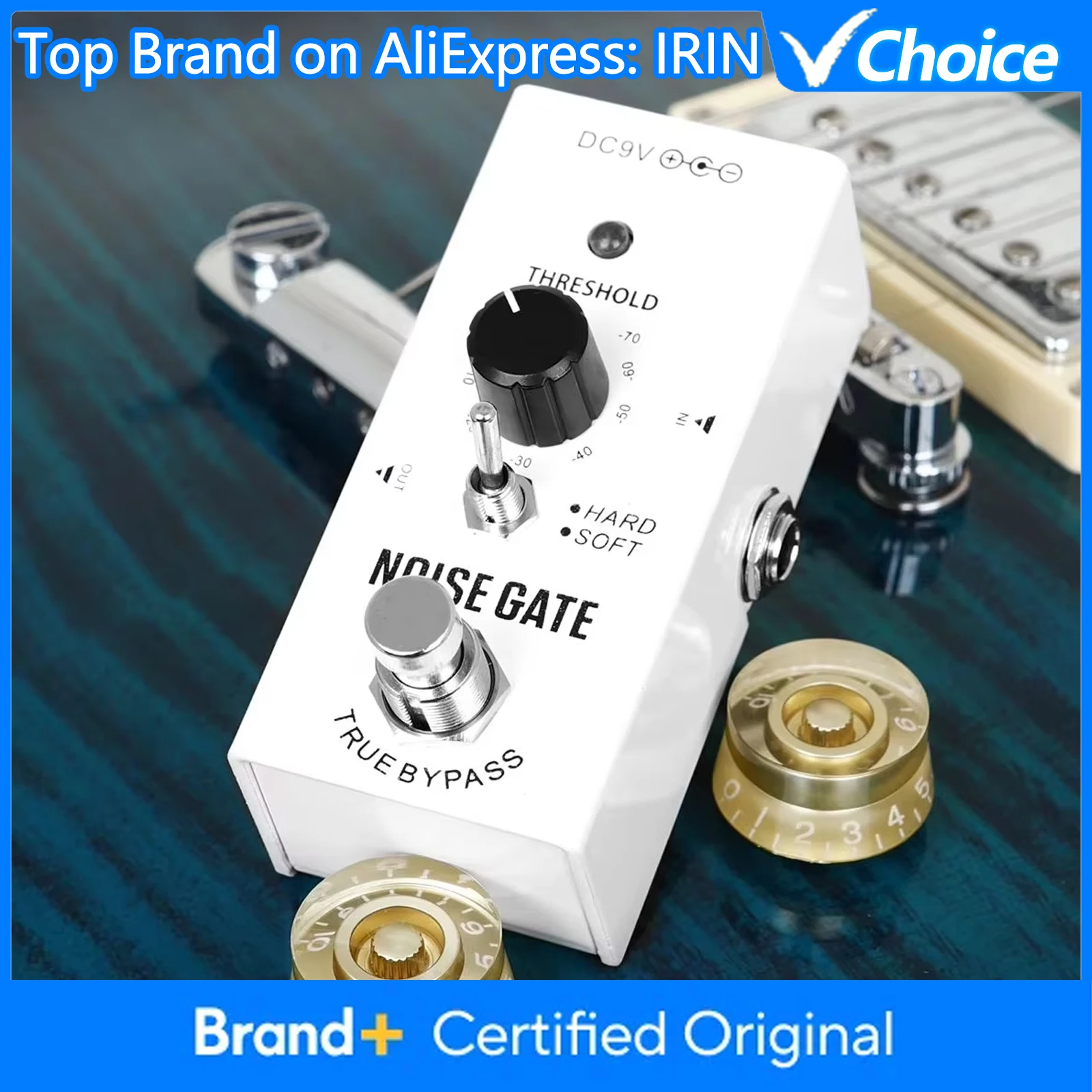 

IRIN педаль эффектов для электрогитары NOISE GATE педаль NOISE GATE эффект True Bypass корпус из цинкового сплава аксессуары для гитары Запчасти