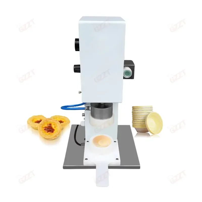 Custom Mold Pneumatic Auto Big Cup Pie Crust Press Maker Tartlet Shell Moulding Machinery Egg Tart Forming Making Machine