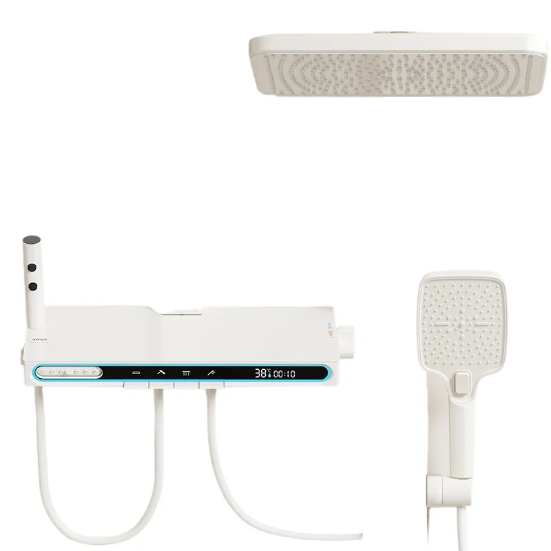 

*Constant temperature digital shower set, shower, newly upgraded with massage waist spray belt digital display