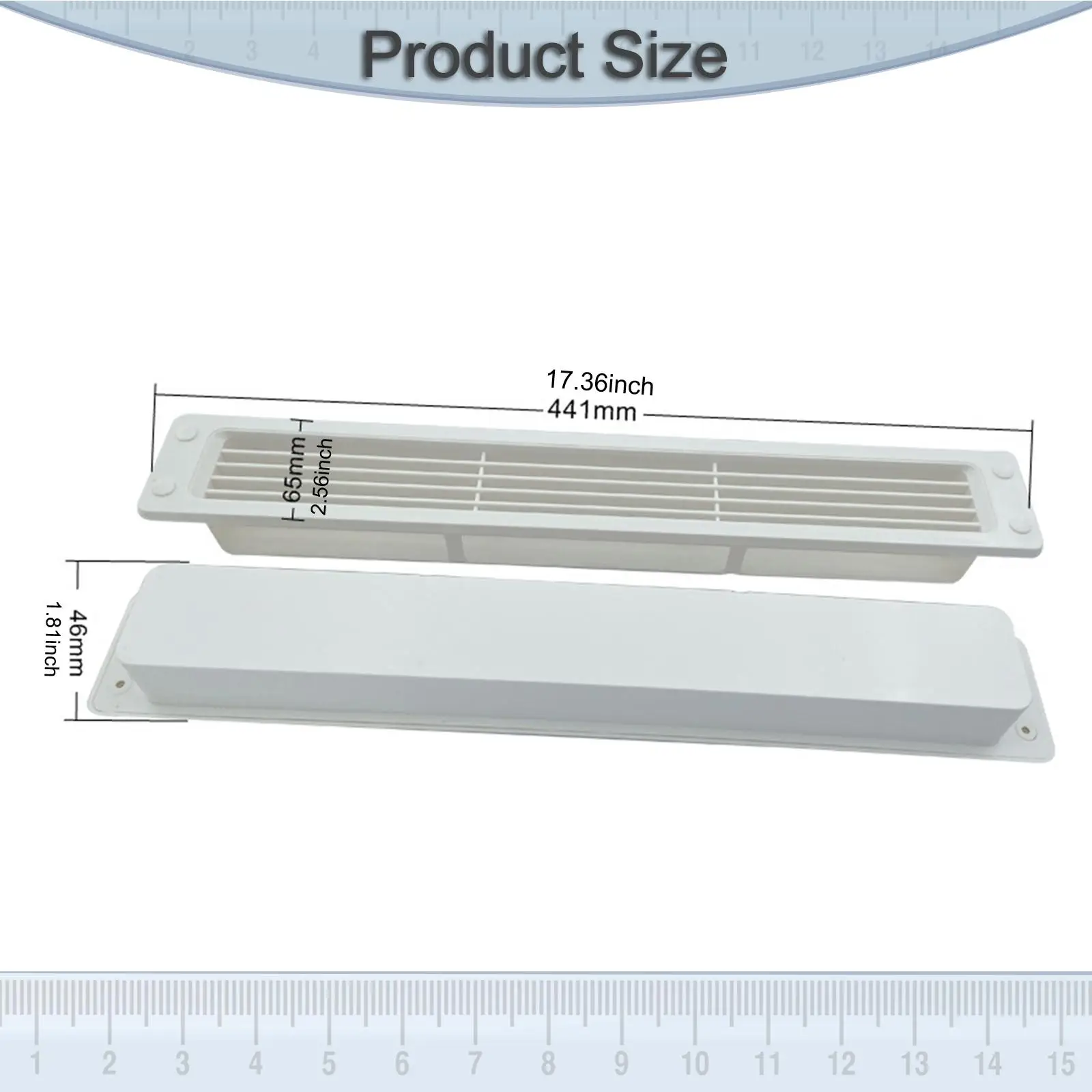

Grille Mesh Yacht Exhaust Vent Air Outlet Cover Easy Install Leakproof Ventilation Fan for RV Camper Trailer Boat