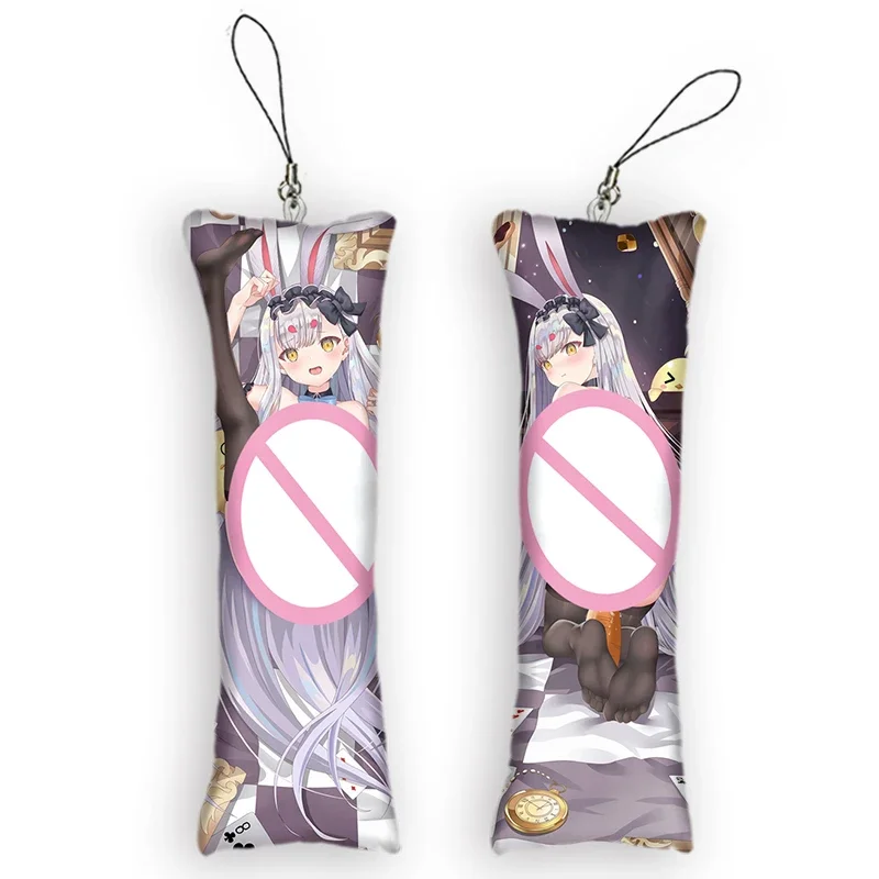 Azur Lane Shimakaze Dakimakura  Mini Keychain Small Pillow Decoration Pendant Cute Otaku Gift Bag Pendants Anime Key Chain 2022