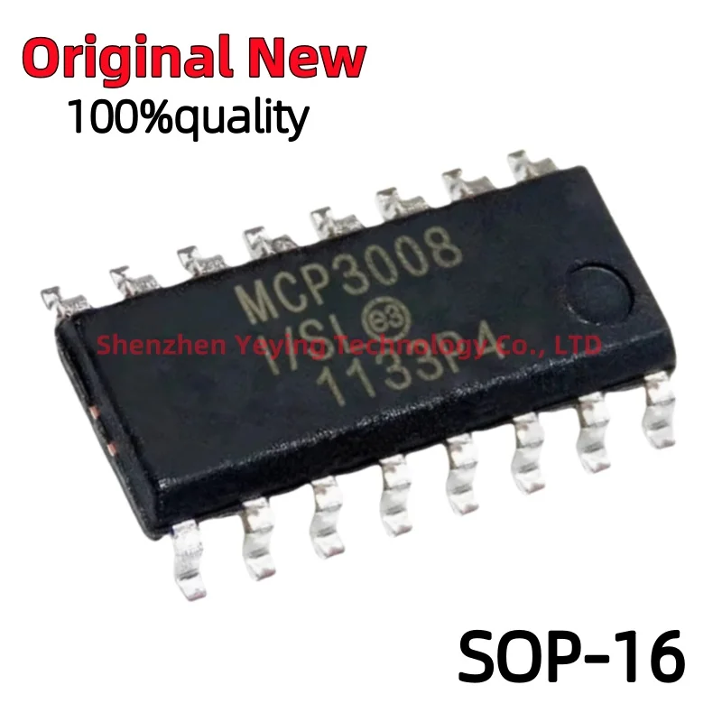 1Pcs/Lot Mcp3008 Mcp3008-I/P Dip-16 Mcp3008-I/Sl Sop16 Spi Serial Interface Ic Analog-To-Digital Converter