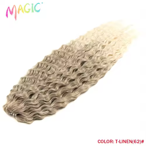 Magic Ariel Curl Hair Water Wave Twist Crochet Hair Synthetic Braid Hair Ombre Blonde 22 Inch Deep Wave Braiding Hair Extension - Image 47