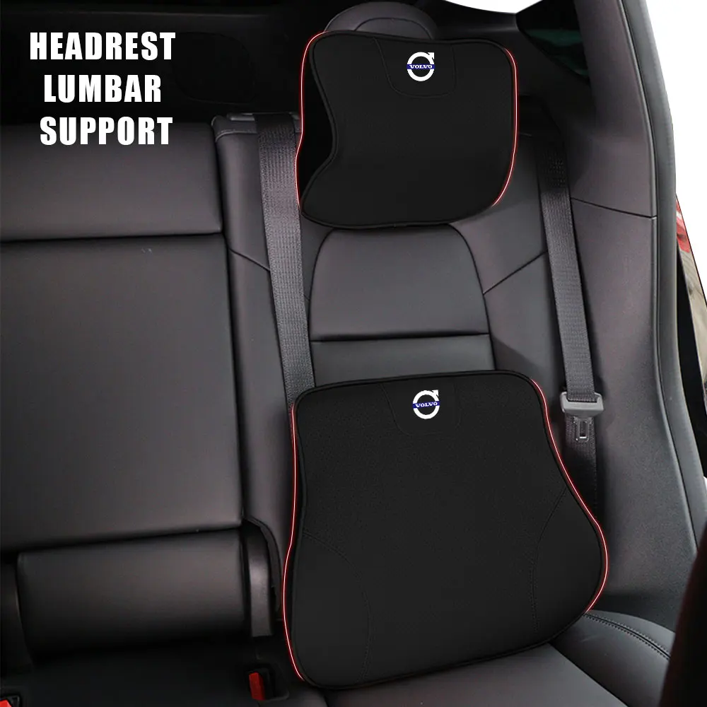 

Автомобильный Стайлинг, подголовник, подушка для поясничной поддержки сиденья, автоаксессуары для Volvo Rdesign V40 V50 S40 S80 S90 XC90 S60 C40 V90 V60 T6