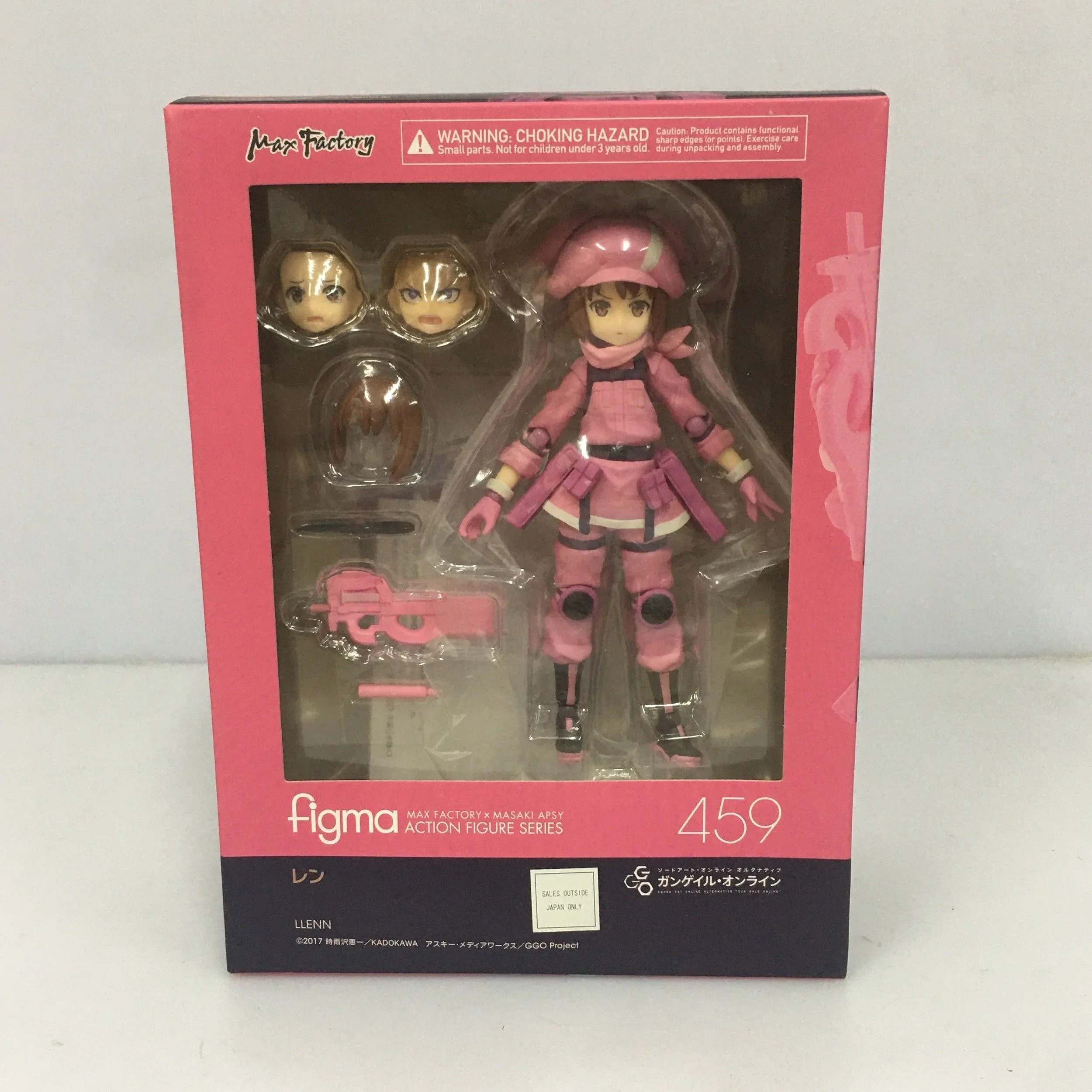 100% Original:Anime Gun Gale Online LLENN figma 12cm PVC Action