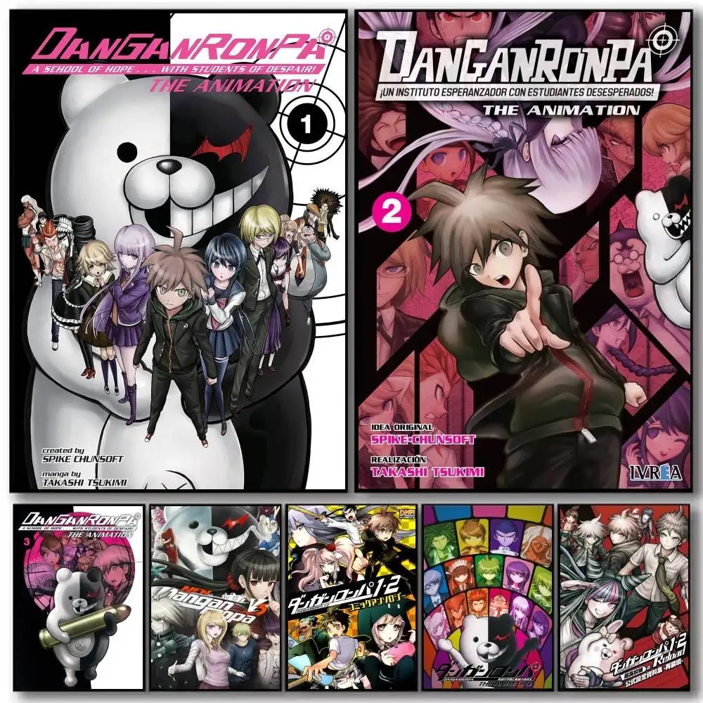 Anime Danganronpa Poster And Prints Wall Art Pictures For Modern Bedroom Game Room Home Decor