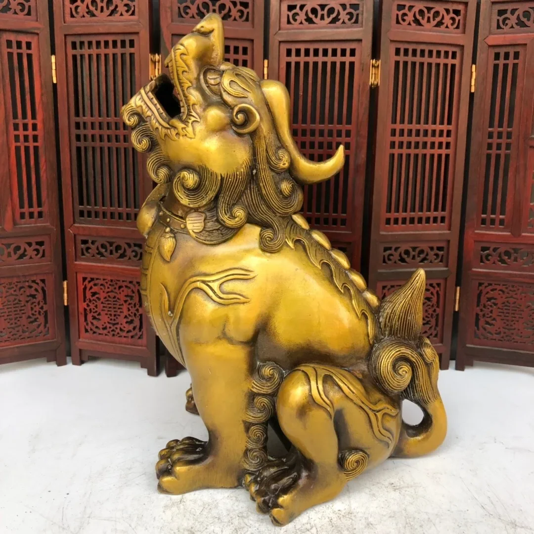 Pure copper roaring toward the sky, copper unicorn, mythical wild animal, roaring toward the sky, ornaments, home crafts and or