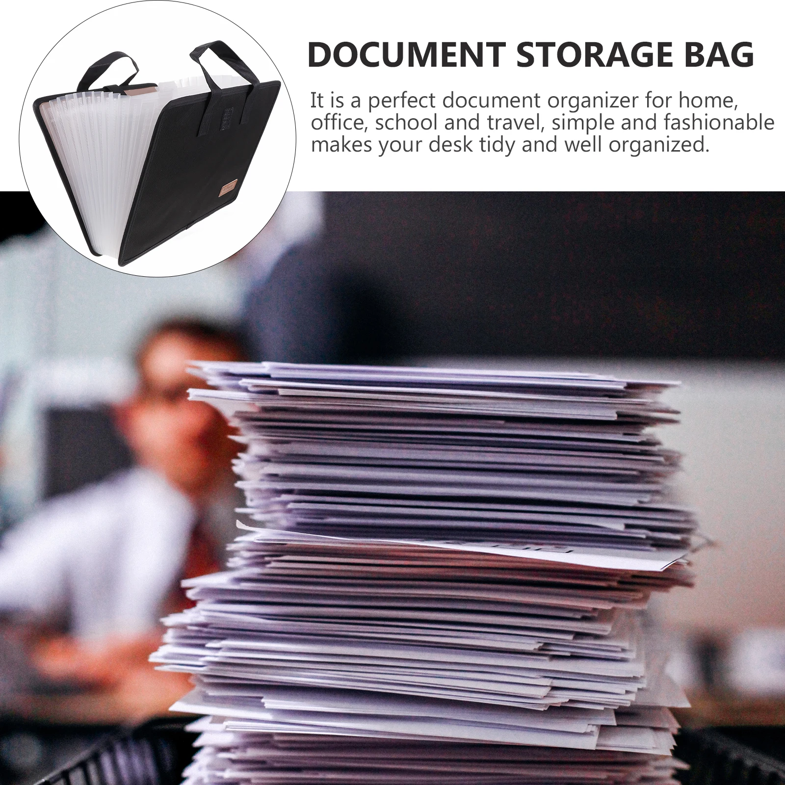 

Расширяющаяся папка для файлов, органайзер для документов, 13 карманов, портативная папка для хранения документов с ручкой, сумка для хранения документов, органайзер A4