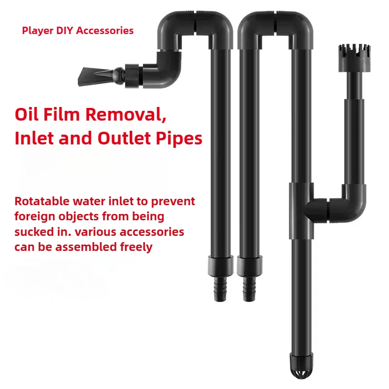 Tubo de entrada de agua de acuario de PVC, accesorio de tubo, espumadera de agua, accesorios de filtro de tanque de peces, equipo de pecera