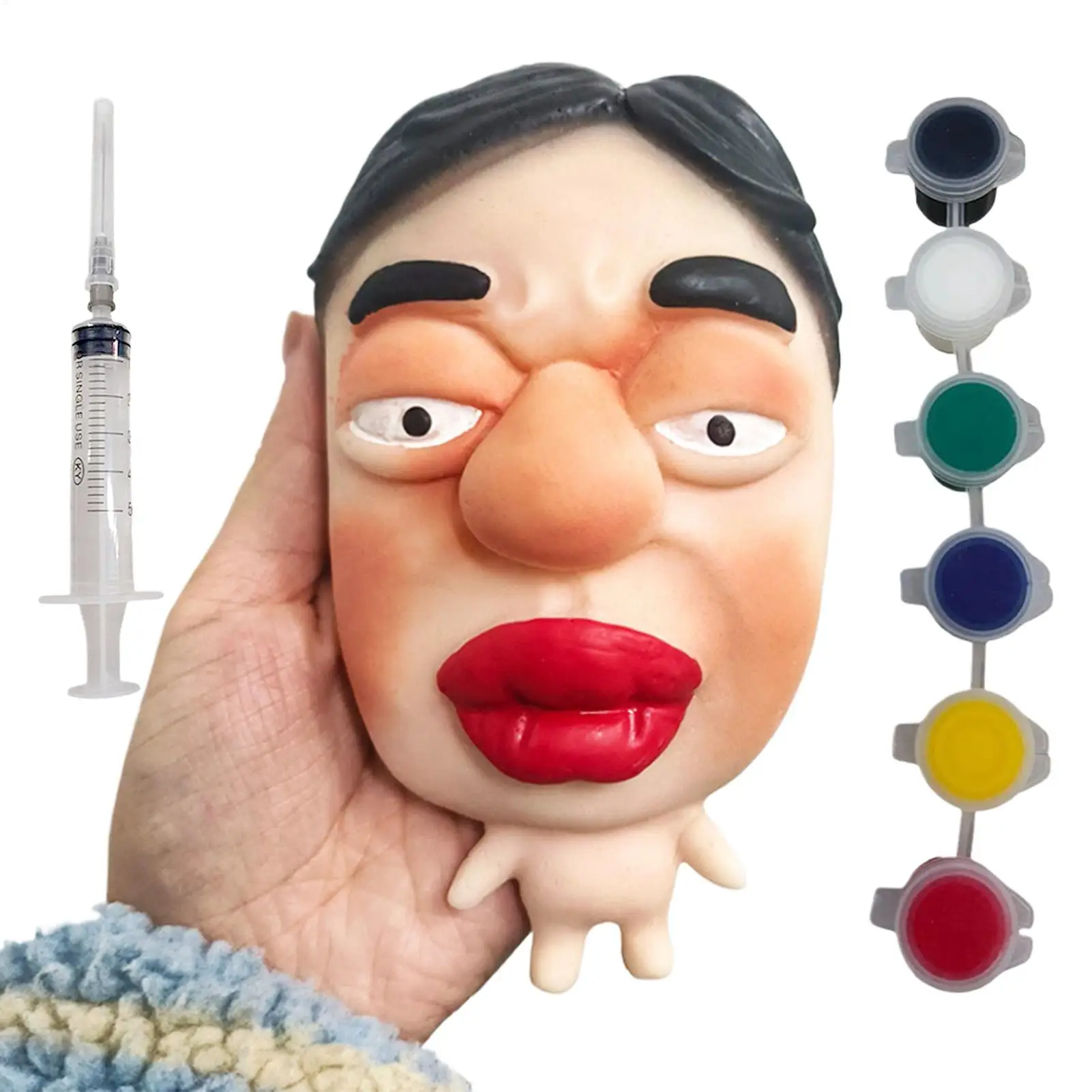 Squeeze Toys For Kids aldult Novelty Portable Sensory Prank Pinch Toys T.PR Soft Rubber Stress Relief Toy Material Slow Rebound