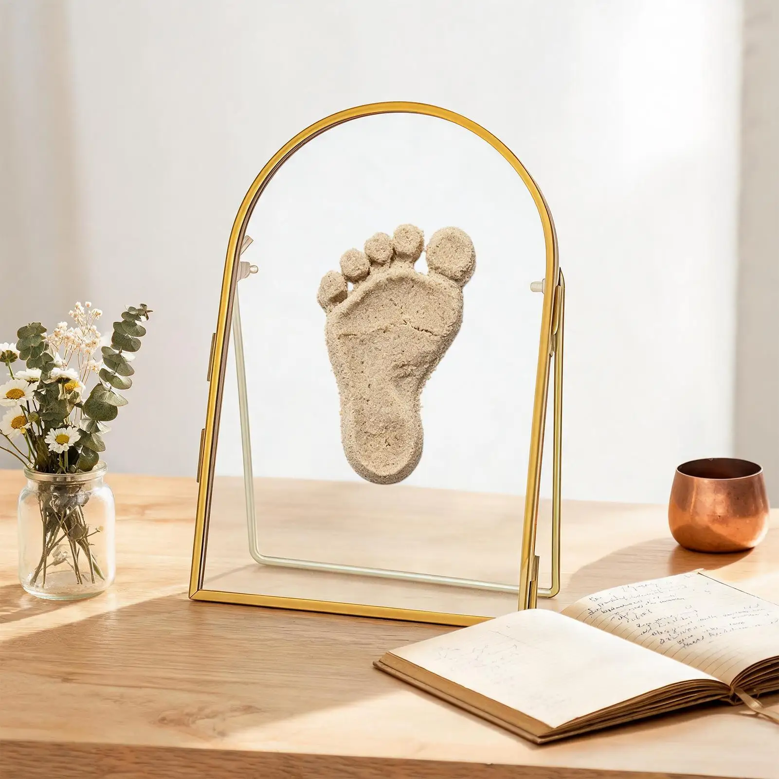 Desk Photo Frame Metal Arch Tabletop Holder Memory Display Picture Frame For Living Room Bedroom Study Apartment Bedside Parents
