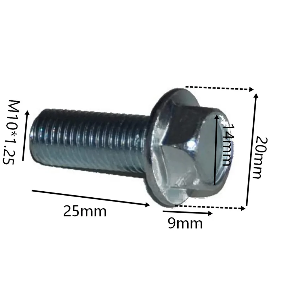 M10x1.25 Metal Lawn Mower Screw Replacement for Part Numbers 90105-960-003 and 90105960003 Pack Options 1 2 or 10 Units