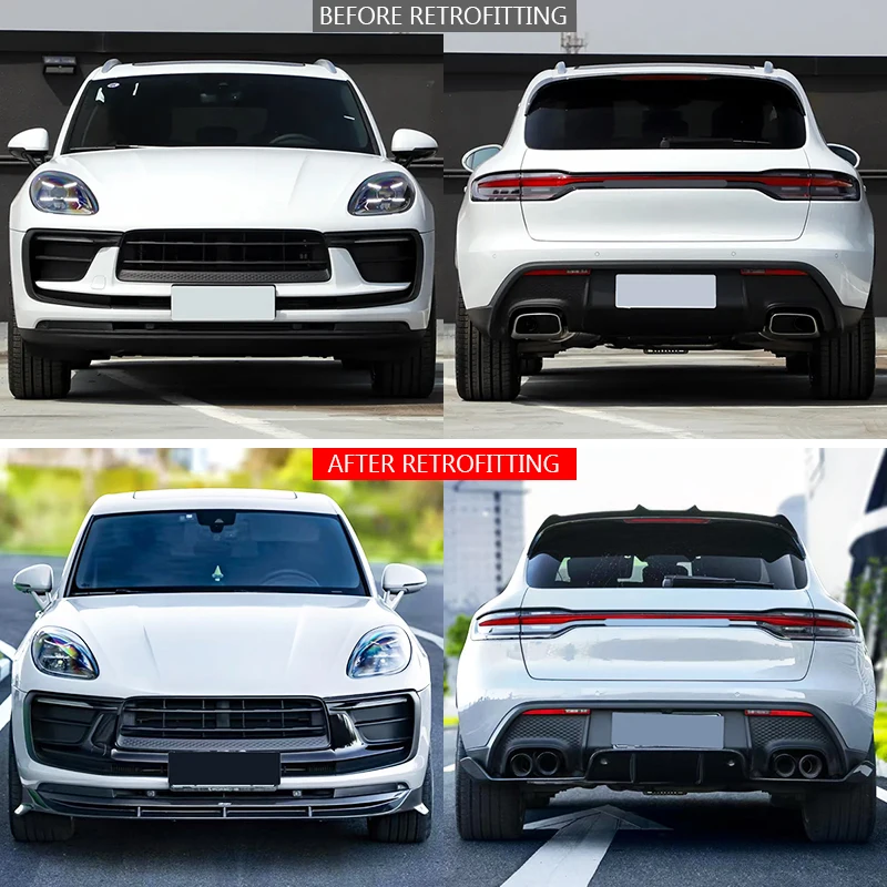 Classic Car Restomod Body Kits2022-2024 Car Modification Upgrade Carbon Surround Front And Side Skirt Tail Fin Body Kit Suit