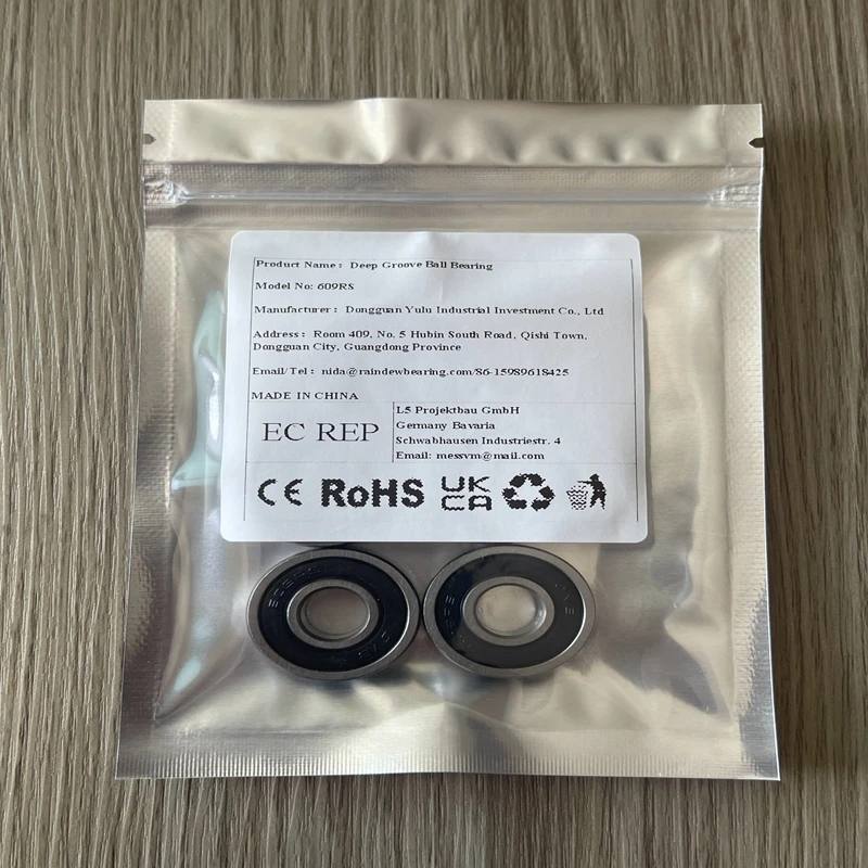 

1/2/4/6/8/10PCS 609-2RS Ball Bearing GCr15 ABEC-7 9x24x7mm for Industry and Automation-Optical Equipment Transmission System