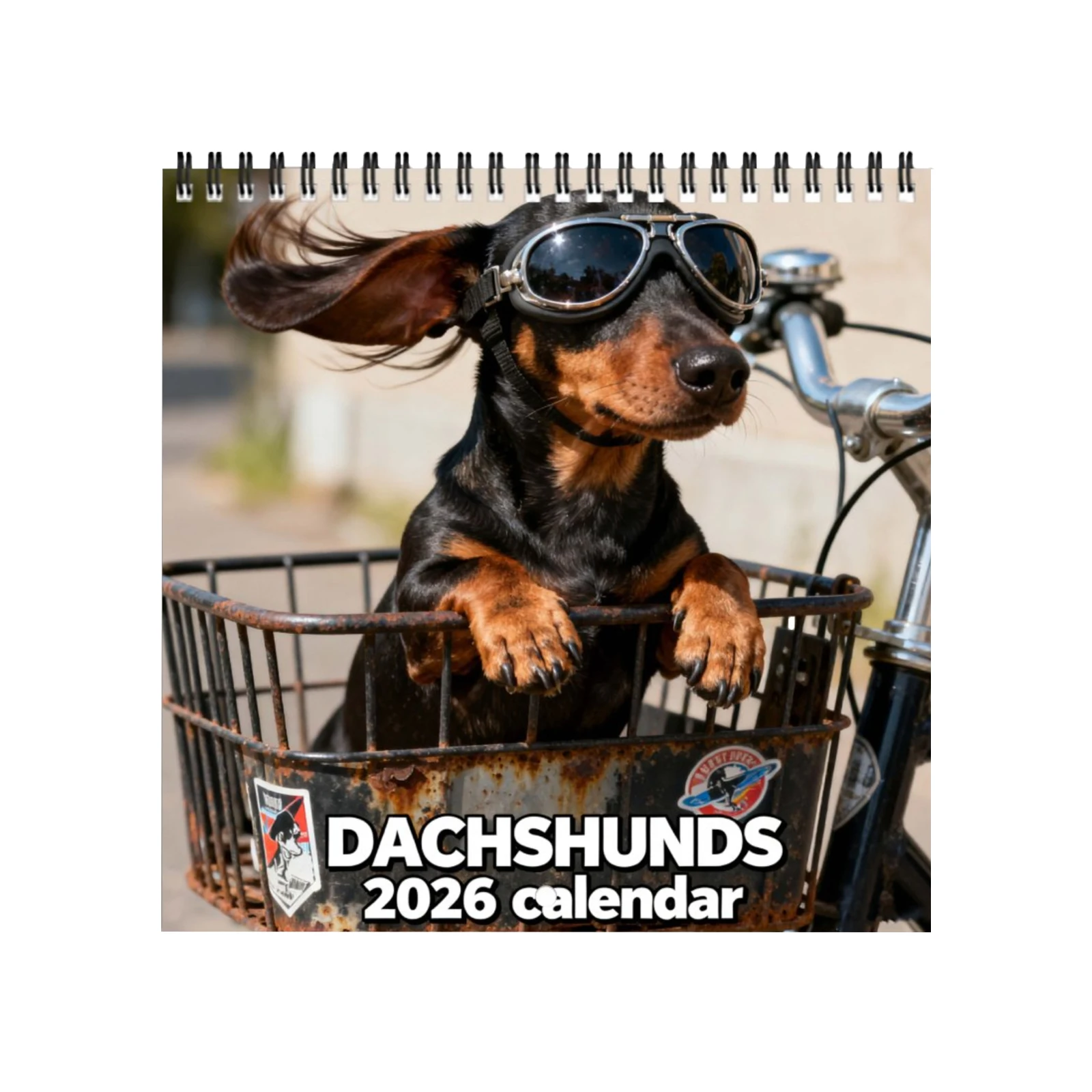2026 Dachshund Calendar 12 Months Cute Dog Wall Planner Home Office Decor Animal Theme Desktop Organizer Festival Gift Paper
