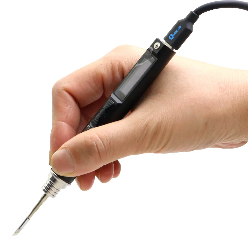 

Original TS21 Electric Soldering Iron Adjustable Temperature USB Portable Precision Digital Welding Station 100W Max C210 KU Tip