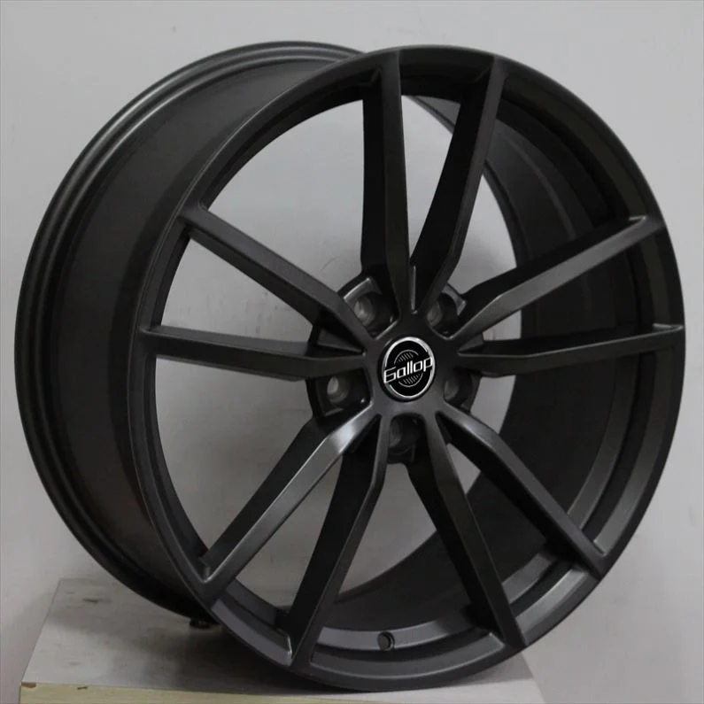 Gallop 2024 New ET40 17-19 Inch Aluminum Alloy Wheels PCD 5x100/112 30-40mm Gloss Black Multi Spoke for Golf Polo