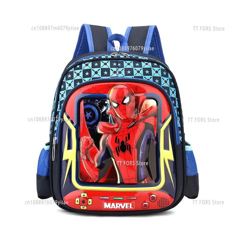 

New Children's Backpack Cartoon Spider-Man Pattern Large Capacity Lightweight Hard Shell Student Schoolbag Birthday Gift
