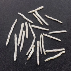 Baroque Pearl Toothpick Beads 100% Natural Freshwater Pearl AA Grade Stick Shape Bead Charms Making DIY Necklace Earring Jewelry