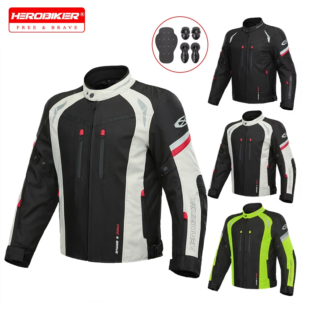 

Motorcycle Jacket Pants Men Cold-proof Waterproof Winter Motorbike Riding Moto Jacket Protective Gear Armor Off-road Clothing