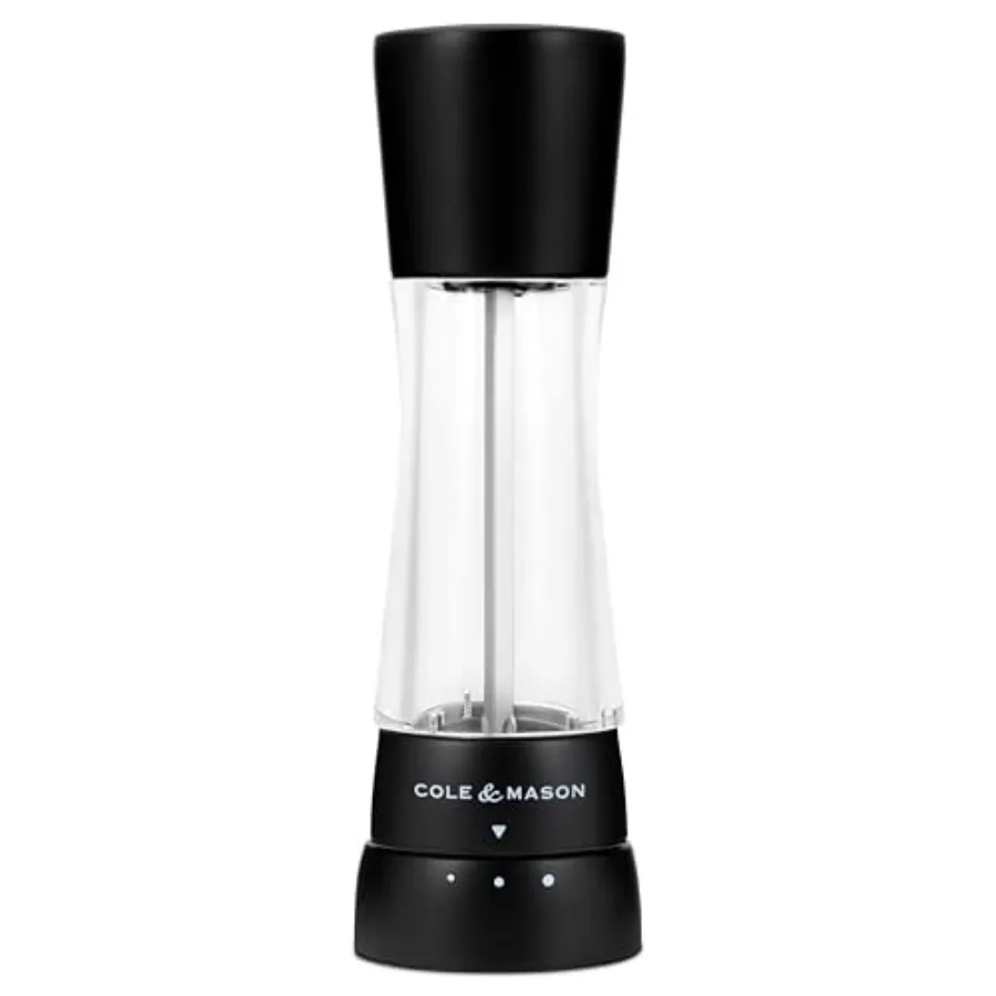 

Мельница для соли Derwent - с механизмом Gourmet Precision и премиальной морской солью - матовая черная