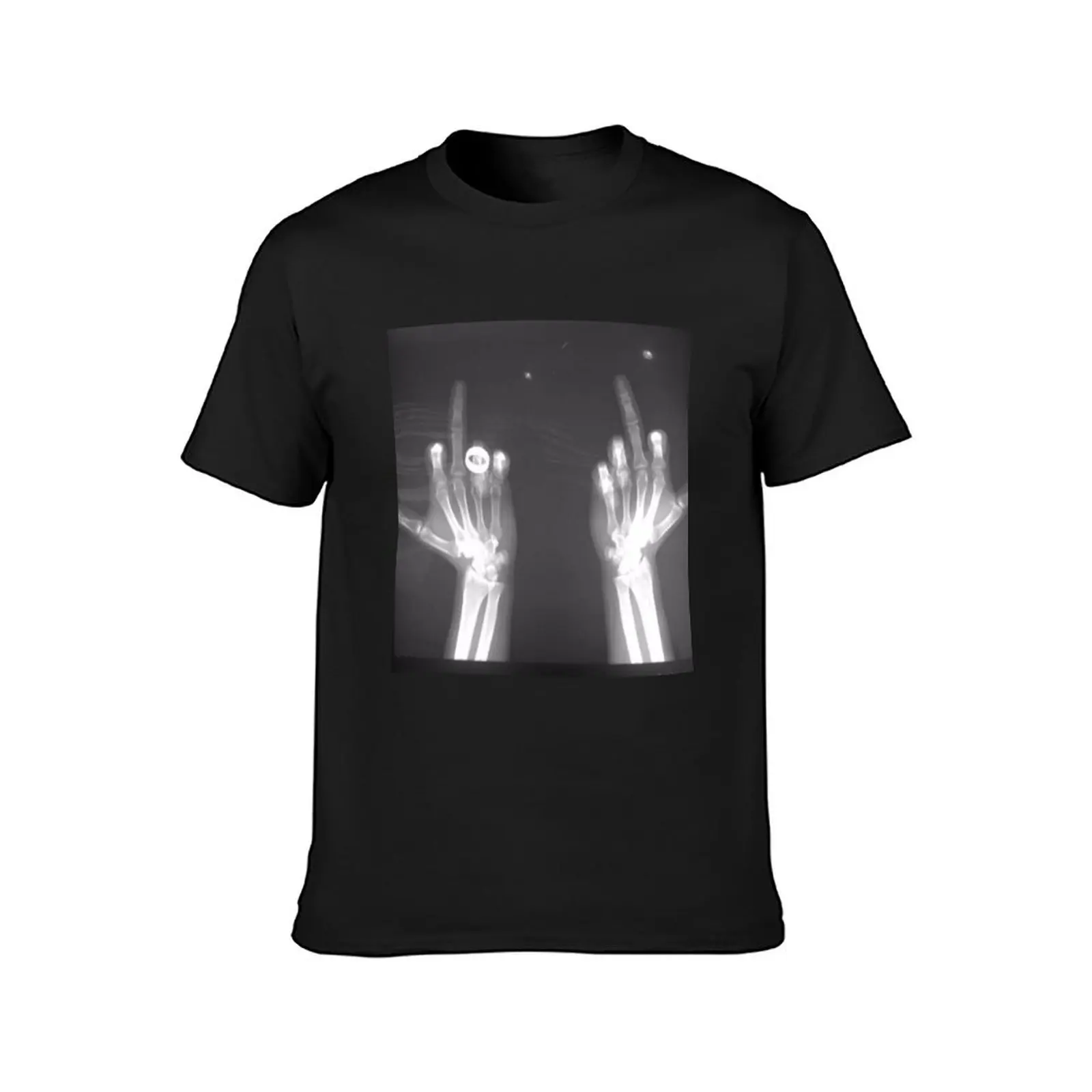 x-ray middle finger T-Shirt anime for a boy quick-drying graphics mens t shirts