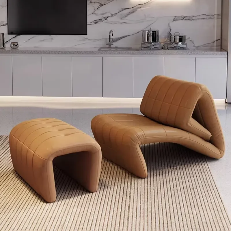 Lounge Chair Living Room Furniture Seating Leisure Chairs Single Accent Sofa Chairs Outdoor Home Office Panel Design