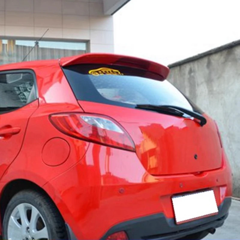 Unpainted ABS Material Tail Wing Rear Spoiler for Mazda 2 Hatchback
