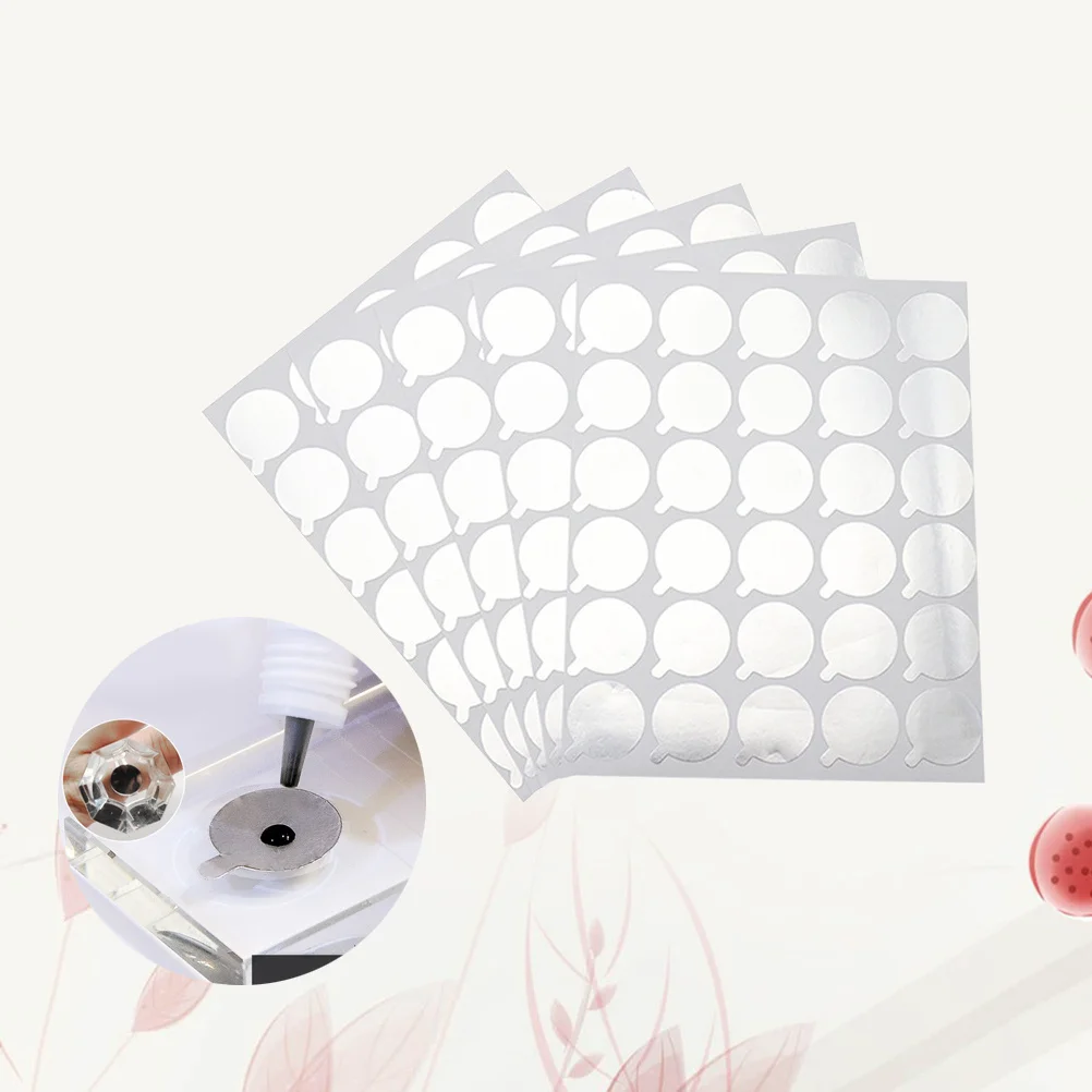 300 szt. Naklejek z klejem do rzęs, wolno schnące podkładki z klejem do przedłużania rzęs, narzędzie do klejenia, podkładki do przedłużania rzęs