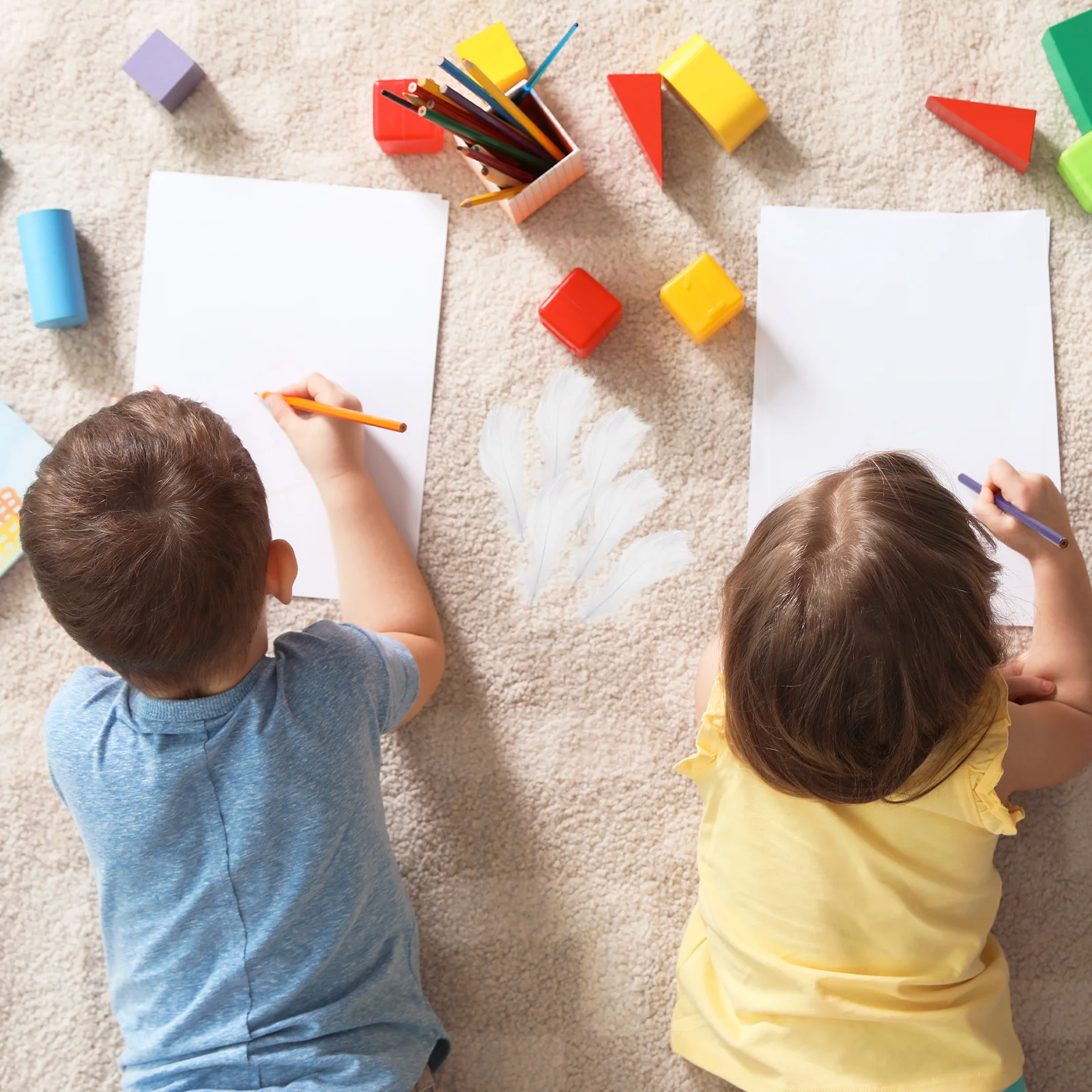 

100pcs Trimmings Colorful Plumes Soft Craft Material For Diy Kids Handicrafts Wedding Party Decorations Bulk Plume