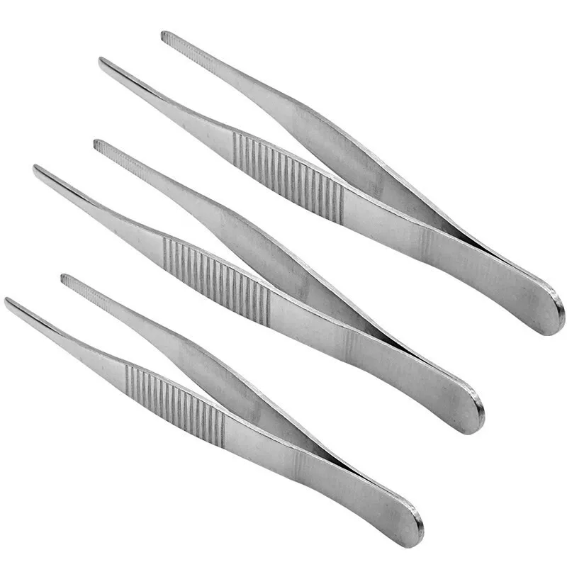 

Пинцет Corfu из нержавеющей стали, зажимы для медицинской смены хирургии, зубчатая круглая головка, нескользящая повязка, домашняя утолщенная