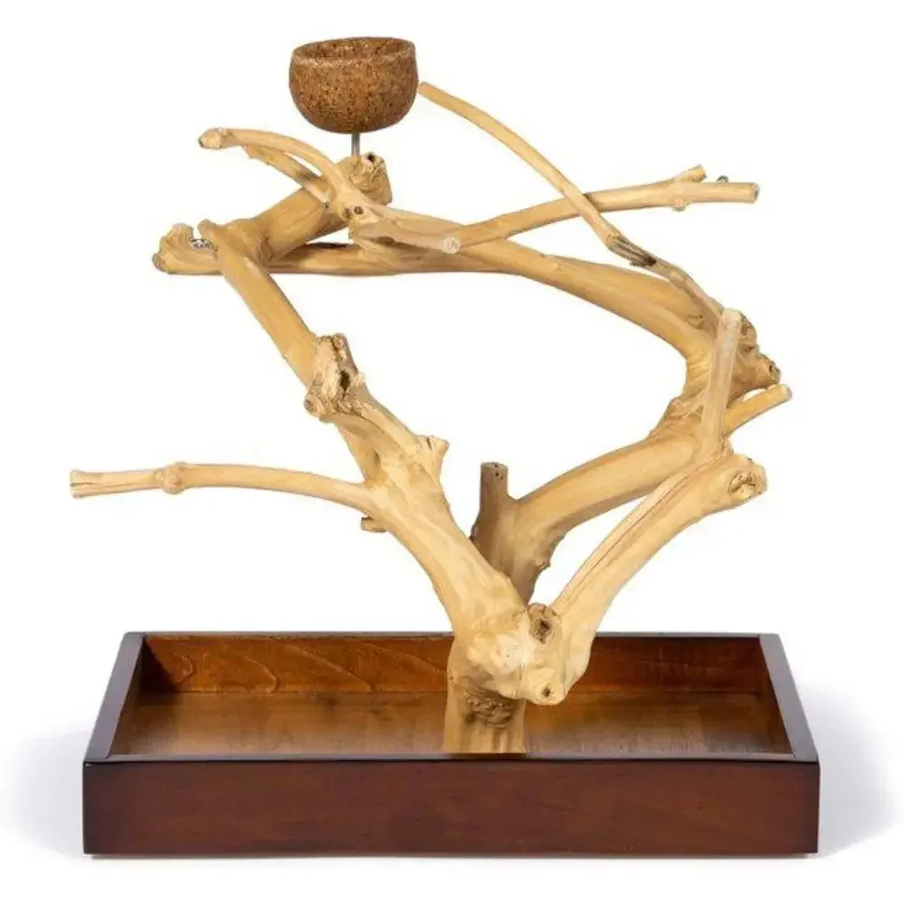 Small Table Top Java Tree Playstand, 15.8 L x 10.6 W x 18.0 H