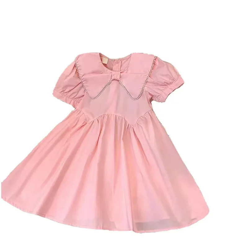 pink Family look set mothers and children Mom and daughter dress pearl mommy and me Korean style mummy daughter matching outfit