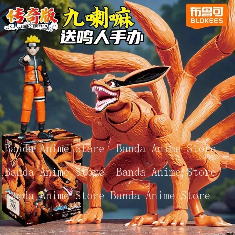 

In Stock Blokees Action Figure Kurama Building Set Led Illuminated Nine-Tails Chakra Model Collection Action Figure Birthday Toy