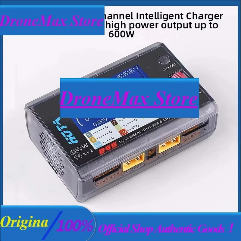 DroMaHOTA D6S Dual-Channel Intelligent Model Aircraft Lithium Battery Balance Charger 600W High-Power 6S Drone