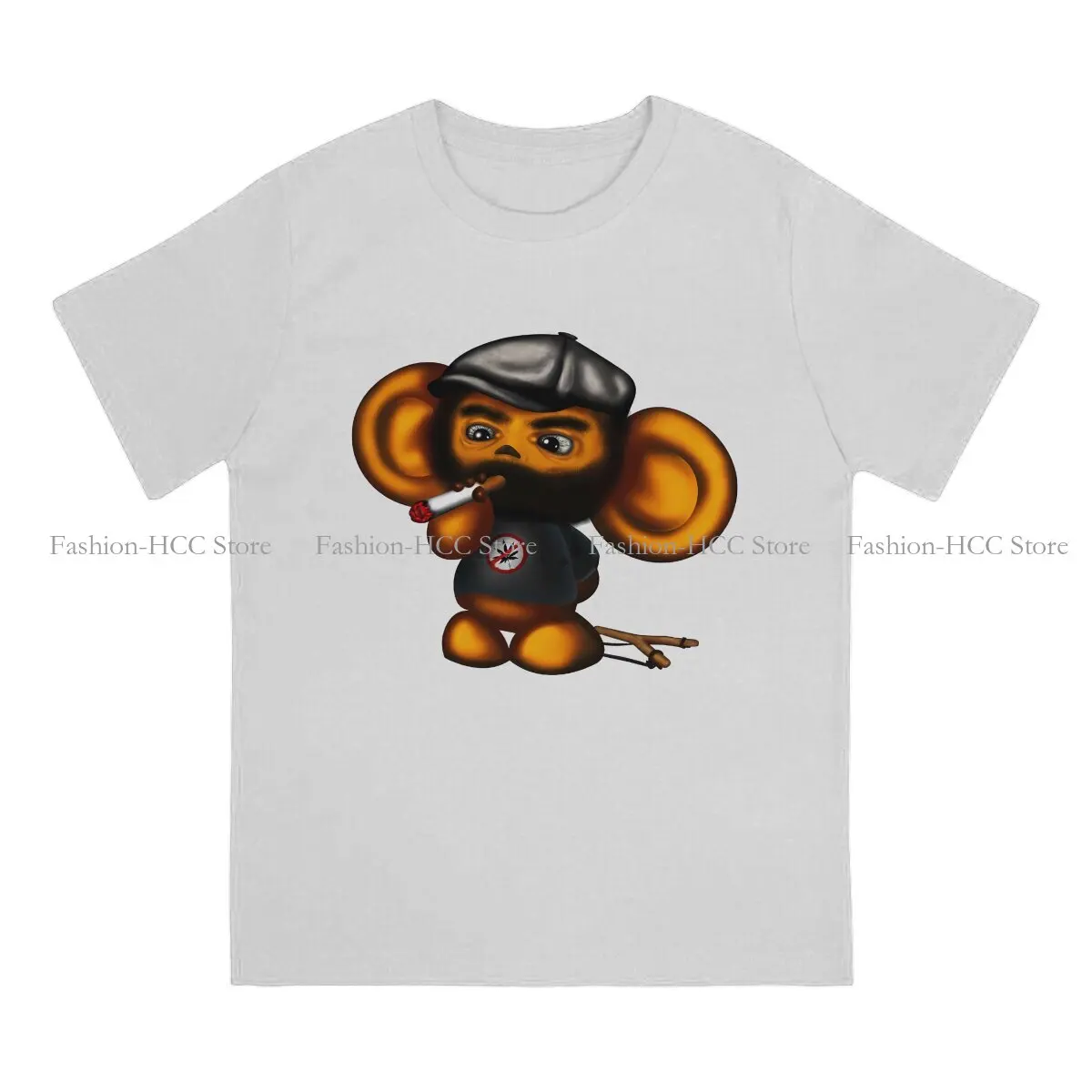 Bad Guy Harajuku TShirt Cheburashka Che Burashka Gena Russian Cartoon Printing Tops Casual T Shirt Men Short Sleeve Polyester