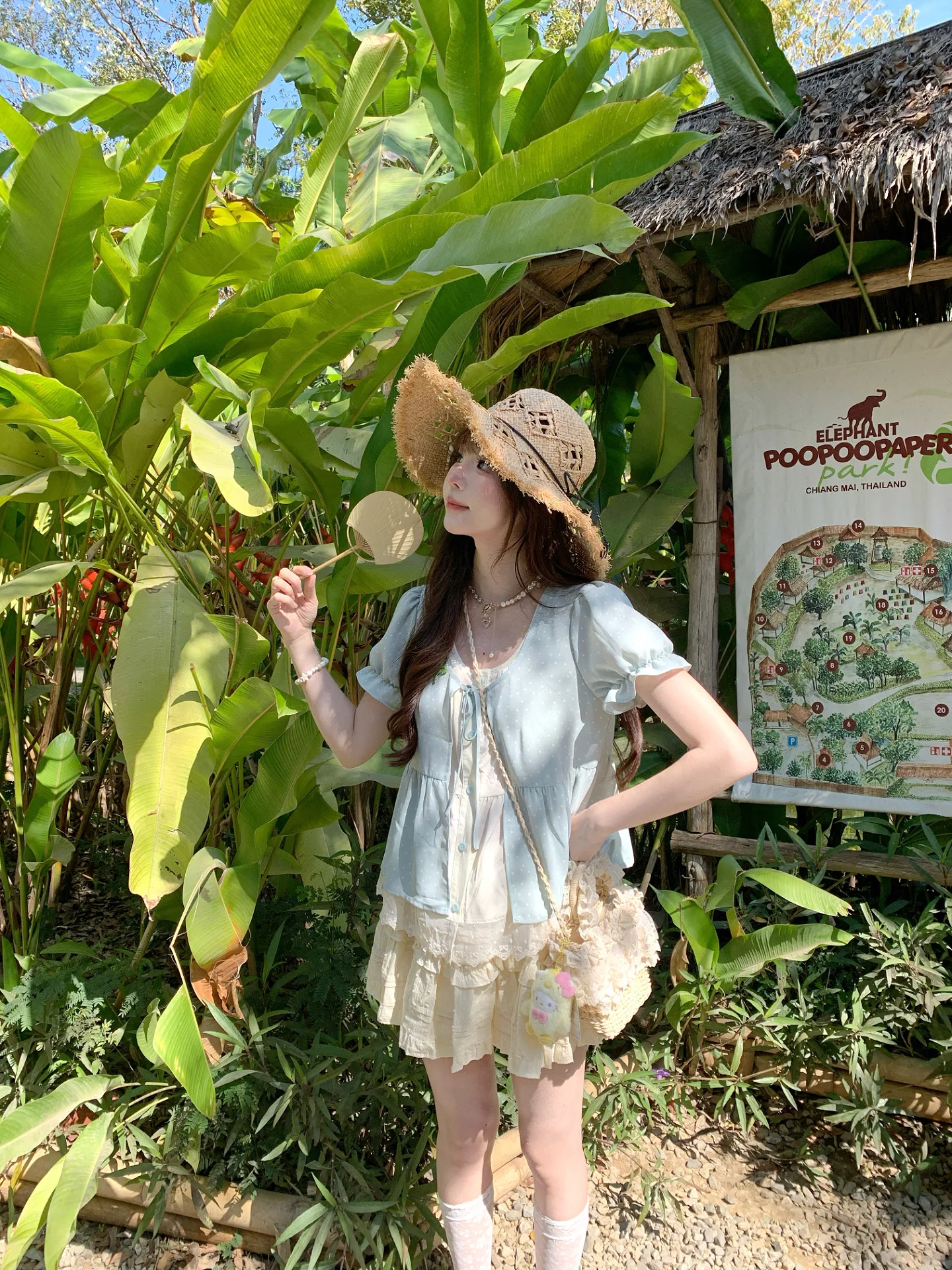 

Mint een Polka Dot ort Sve irt Knot Tie Top Sweet Sle Loose Fit Breathable Women's Cardigan Lakisland