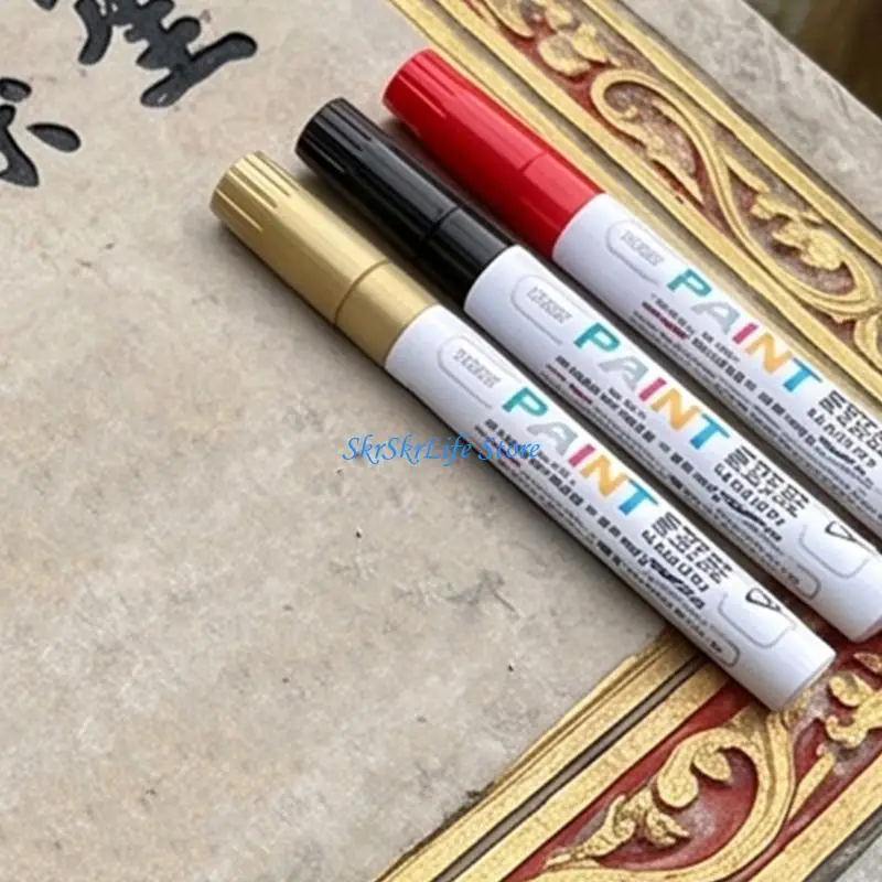 E65E 2/3Pcs Paint Marker Pen For Stone Carving Waterproof And Oil Proof Stone Monument Paint Pen for Monument Tombstone