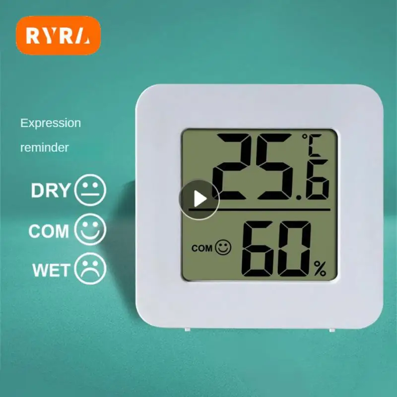 Mini Thermometer Hygrometer Meter LCD Digital Temperature Hygrometer Sensor Meter Indoor Room Electronic Household Thermometers