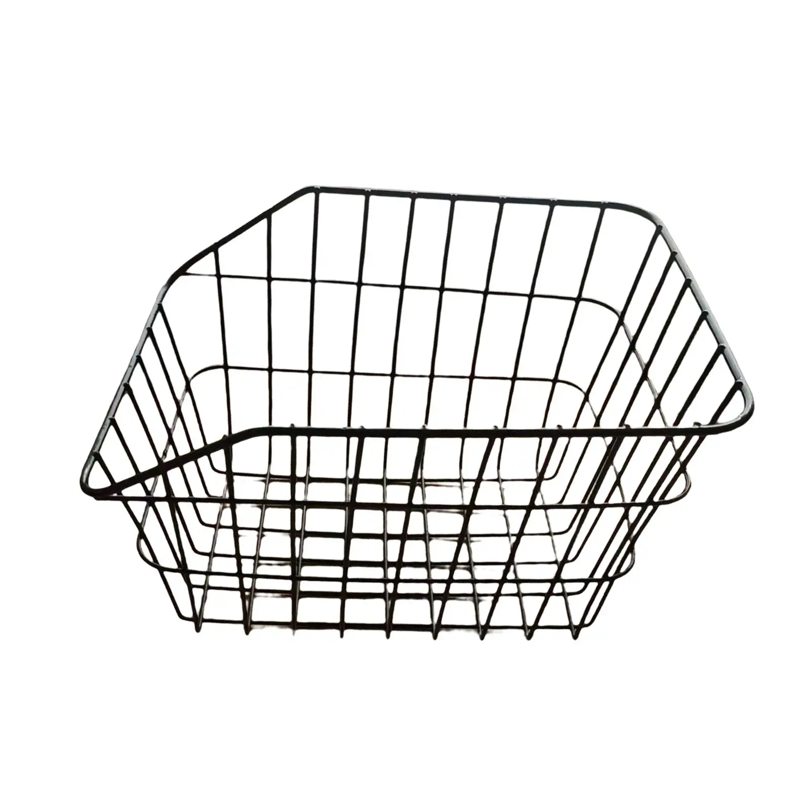 Rear Bike Basket Cargo Rack Rear Rear Basket Rack Accessories Black Metal Cycling Rack for Bicycles Dogs Travel