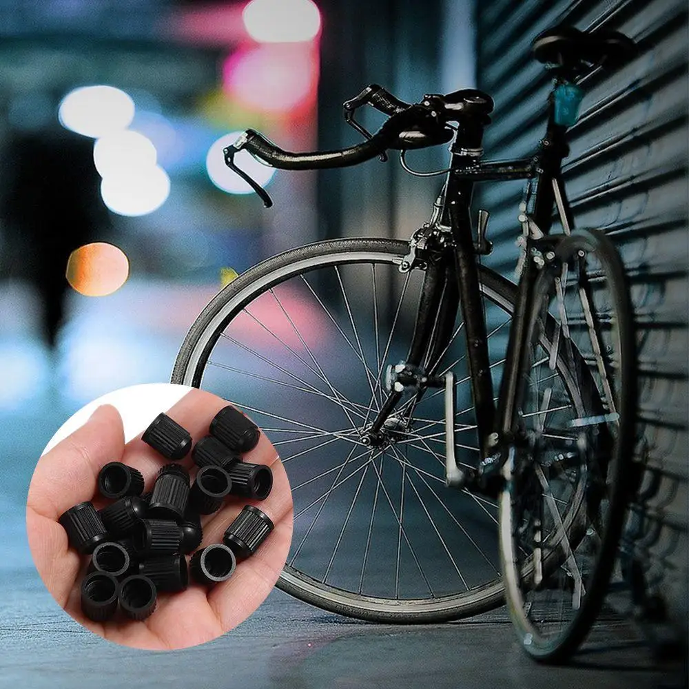 Conjunto de 20 Tampas Redondas Herméticas para Válvulas de Pneus de Carros e Motos - Acessórios para Rodas
