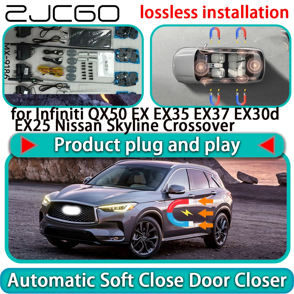 

for Infiniti QX50 EX EX35 EX37 EX30d EX25 Nissan Skyline Crossover Soft Close Door Power Latch Door Catch Soft Closing Assist
