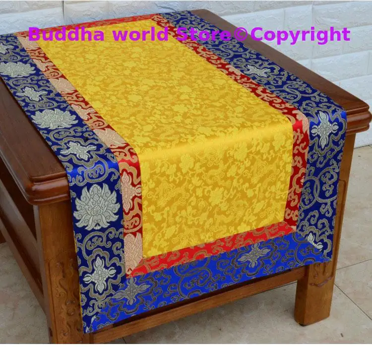 2025  made Buddhist supply Tibet family home Buddhism Temple eight Auspicious Embroidery Buddha Altar Table cover cloth Deco