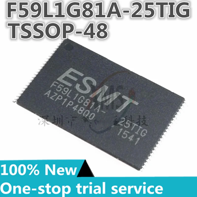 2-50pcs %New original F59L1G81A-25TIG F59L1G81A-25T F59L1G81A- TSOP-48 memory chip